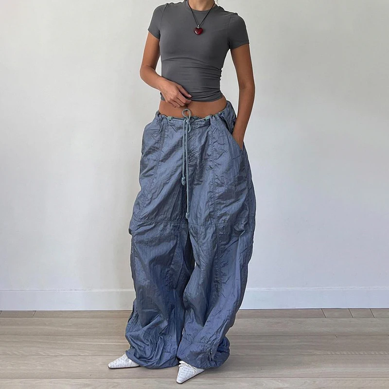 2023 Y2K Loose Casual Cargo Trousers Aesthetic Bandage Big Pockets Elastic Waist Streetwear Pants Korean Vintage Sweatpants 90S
2023 Y2K Loose Casual Cargo Trousers Aesthetic Bandage Big Pockets Elastic Waist Streetwear Pants Korean Vintage Sweatpants 90S