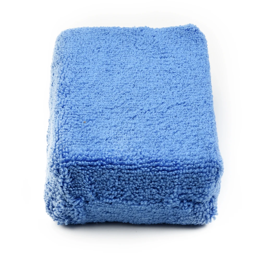 

Wash Microfiber Sponge Wax 12cm*8cm*3.5cm Applicator Blue Car Microfiber Pads Polish Sponge Brand New Hot Sale