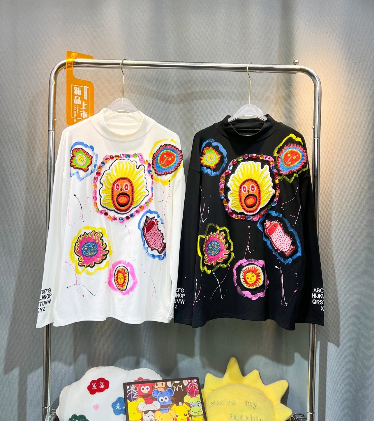 Cartoon Embroidery Women T-shirt New Autumn Winter Fashion Thicken Warm Basic Top Long Sleeve Half High Collar Cotton Tshirts
Cartoon Embroidery Women T-shirt New Autumn Winter Fashion Thicken Warm Basic Top Long Sleeve Half High Collar Cotton Tshirts