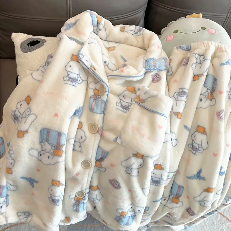 Kawaii Sanrio Pajamas Cinnamoroll Cartoon Cute Anime Comfortable Keep Warm Thickening Children Students Toys Girls Gifts
Kawaii Sanrio Pajamas Cinnamoroll Cartoon Cute Anime Comfortable Keep Warm Thickening Children Students Toys Girls Gifts