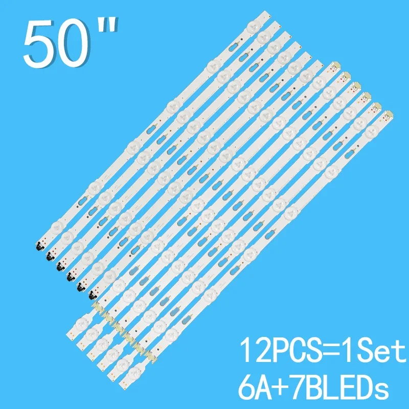 

LED Strip For Samsung 50'' TV V5DU-500DCA-R1 V5DU-500DCB-R1 BN96-34796A BN96-34795A UN50KU630D UN50JU6500 UN50JU7100F UN50JU7500