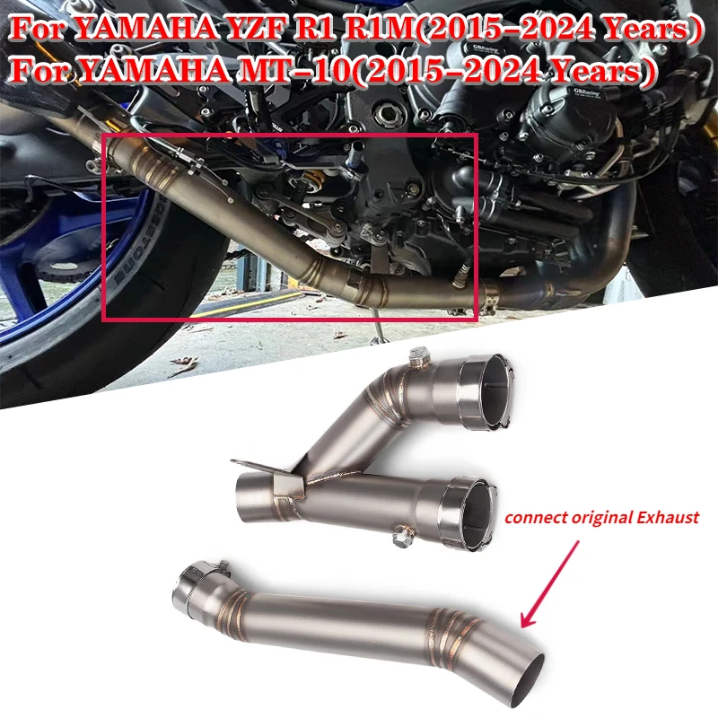 Slip On For Yamaha YZF-R1 R1 R1M MT10 2015 - 2024 Motorcycle Exhaust Escape System Modify Middle Pipe Connect Original Muffler
Slip On For Yamaha YZF-R1 R1 R1M MT10 2015 - 2024 Motorcycle Exhaust Escape System Modify Middle Pipe Connect Original Muffler