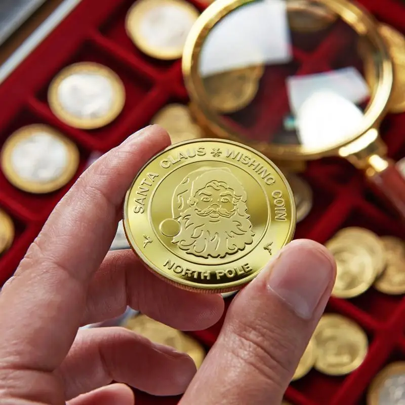 Santa Claus Wishing Coin Souvenir Gift Merry Christmas Decorative Commemorative Collectible Coin Christmas Stocking Stuffers
Santa Claus Wishing Coin Souvenir Gift Merry Christmas Decorative Commemorative Collectible Coin Christmas Stocking Stuffers