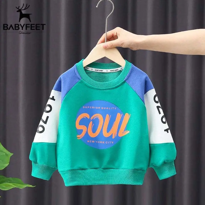 

Boy's Hoody Spring and Autumn 2022 New Children's Spring Clothes Western Style Shirt Baby Handsome Children's Clothing