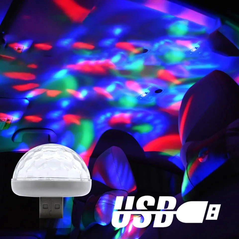 Mini USB Colorful RGB Strobe Magic Ball Disco Light Usb Car Atmosphere Lamp Inner Ambient Star Light Led For Car Accessories
Mini USB Colorful RGB Strobe Magic Ball Disco Light Usb Car Atmosphere Lamp Inner Ambient Star Light Led For Car Accessories