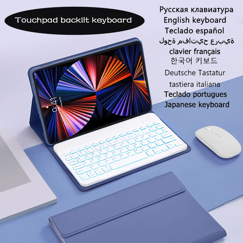 

Backlit Keyboard for Lenovo Tab M10 FHD Plus 10 3 Case TB-X606F 2020 Keyboard Case for Lenovo Tab M10 Plus TB-X606X Keyboard