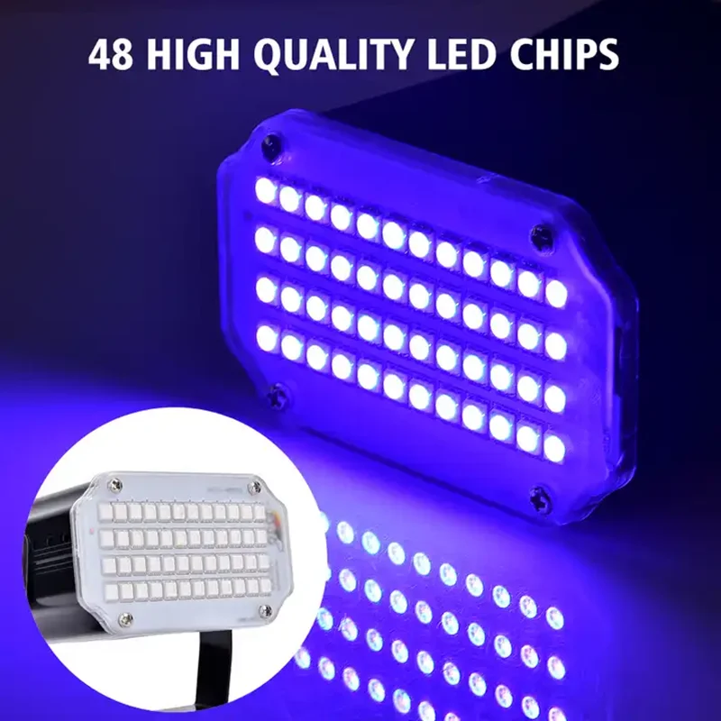 

48 Remote control White or RGB full color LED Strobe light Sound Activated Flash Light DJ Light for Disco DJ Party Show Club