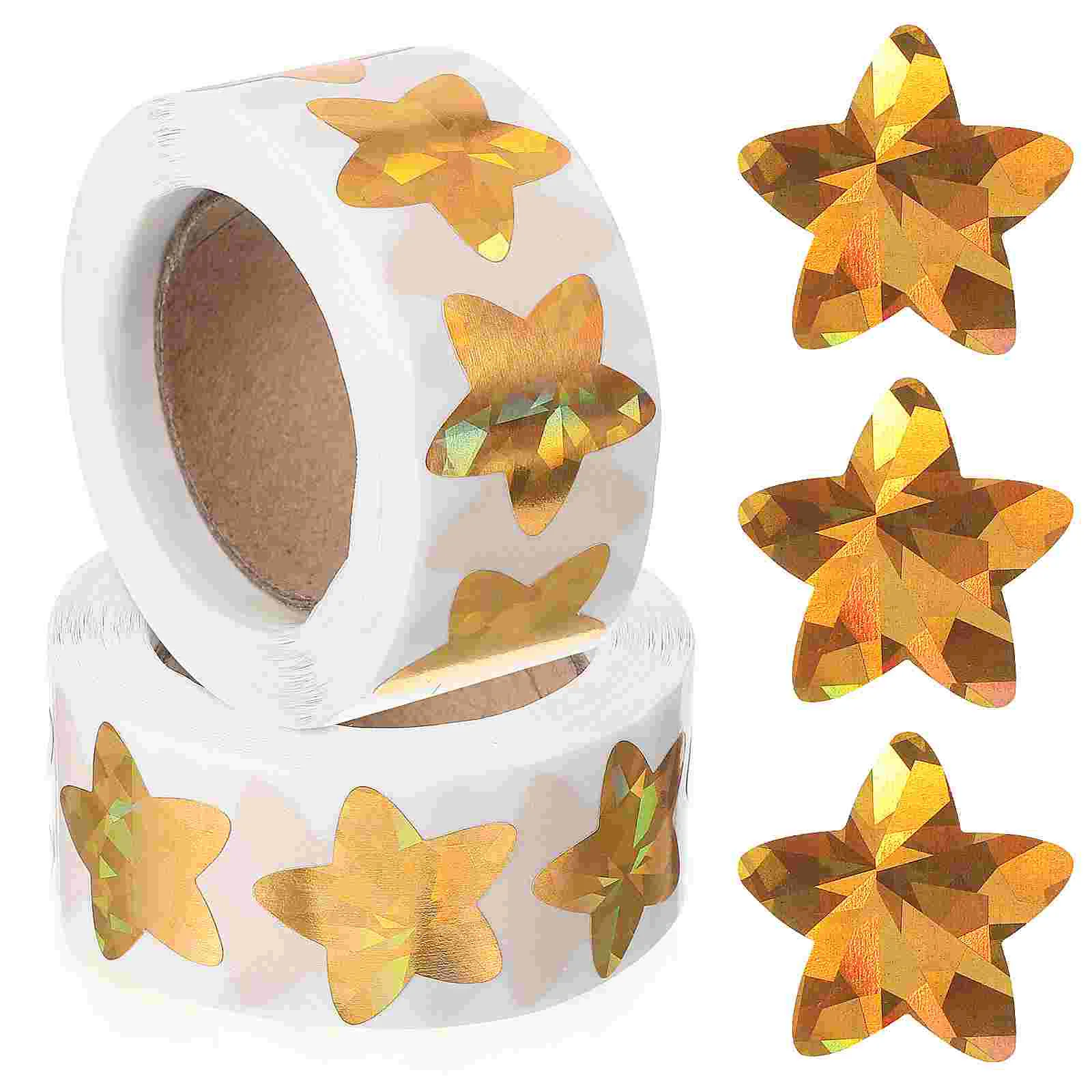 2 Rolls Gold Star Stickers Decorative Pentagram Stickers Self-Adhesive Tag Labels for Reward Wall Crafts
2 Rolls Gold Star Stickers Decorative Pentagram Stickers Self-Adhesive Tag Labels for Reward Wall Crafts