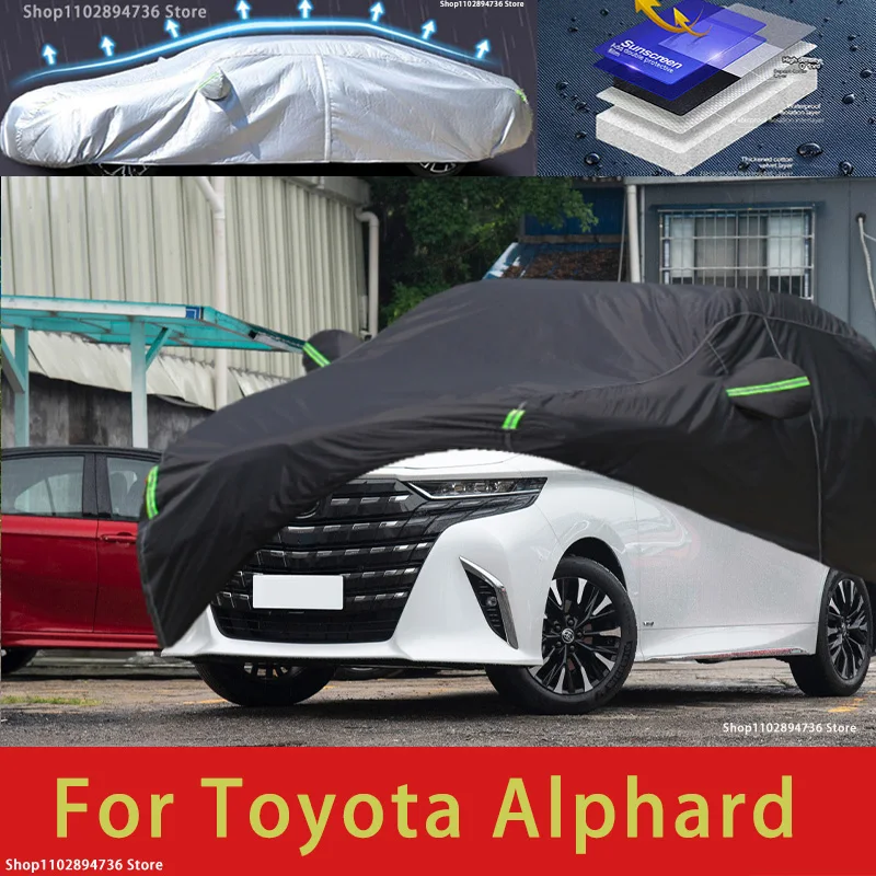 For Toyota Alphard Outdoor Protection Full Car Cover Snow Covers Sunshade Waterproof Dustproof black car cover
For Toyota Alphard Outdoor Protection Full Car Cover Snow Covers Sunshade Waterproof Dustproof black car cover