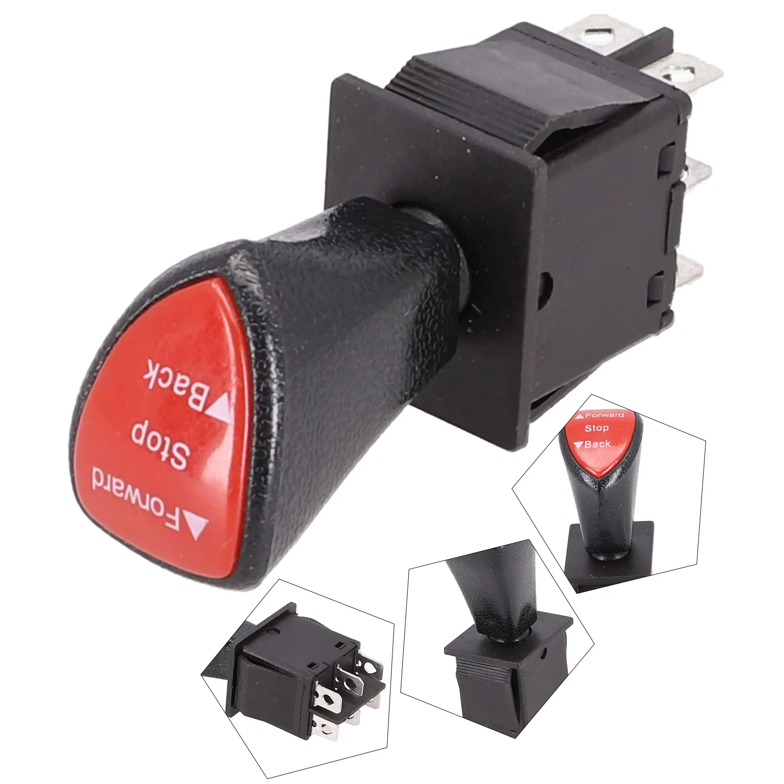 

1pc Forward-Stop-Back DPDT 6Pin Latching Slide Rocker Switch KCD4-604-6P 125V 250V Auto Interior Switches Replacement
