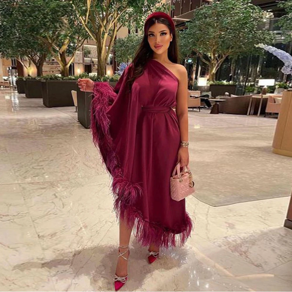 Prom Dress Feather Celebrity Saudi Arabia Mermaid Tea Length Formal Occasion Evening Gown Robe De Soirée Mariage
Prom Dress Feather Celebrity Saudi Arabia Mermaid Tea Length Formal Occasion Evening Gown Robe De Soirée Mariage