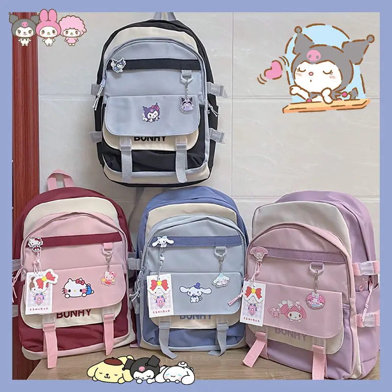 Sanrio Cinnamoroll мультяшная сумка для книг для девушек учеников младших и старших классов рюкзак большой емкости
Sanrio Cinnamoroll мультяшная сумка для книг для девушек учеников младших и старших классов рюкзак большой емкости