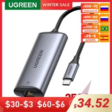 UGREEN 2500Mbps USB C Ethernet Adapter 2.5 Gigabit Type C to Lan RJ45 Network Card for MacBook iPad Pro USB-C Ethernet
UGREEN 2500Mbps USB C Ethernet Adapter 2.5 Gigabit Type C to Lan RJ45 Network Card for MacBook iPad Pro USB-C Ethernet