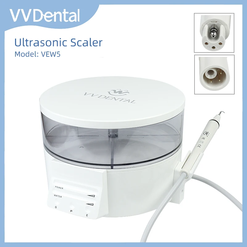 

VV Dental Ultrasonic Scaler Fit for EMS Handpiece with 5 Tips Tooth Cleaning Periodontal Endodontic Treatment Dental Machine