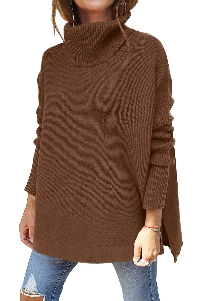 Women's oversize sweater robe pullover long sleeve turtleneck sweater 2022 Female top White Khaki Brown Black
Women's oversize sweater robe pullover long sleeve turtleneck sweater 2022 Female top White Khaki Brown Black