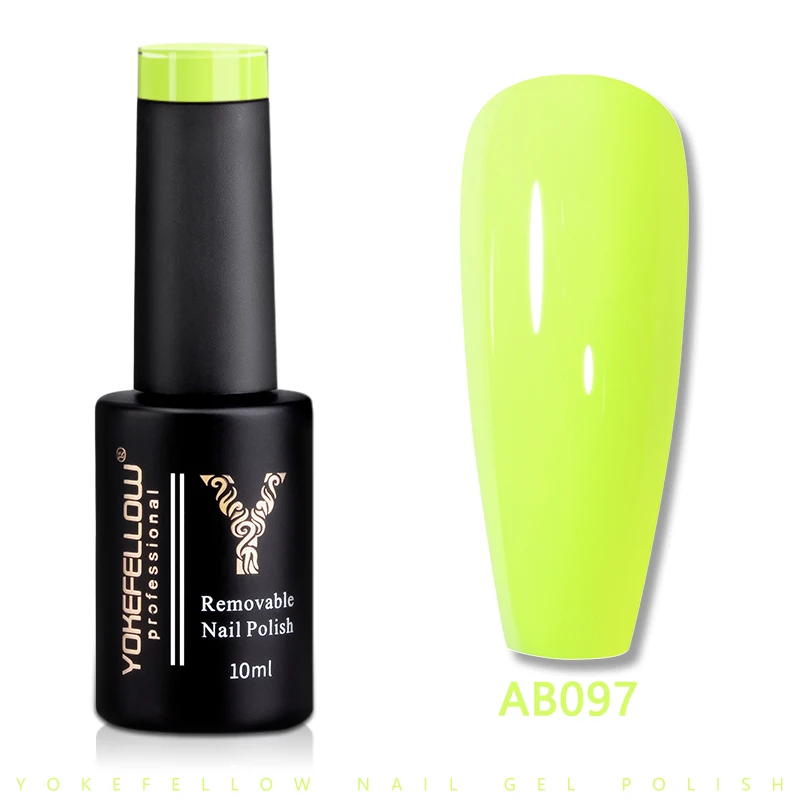 YOKEFELLOW UV LED Gel Nail Polish Green AB097 10ML Professional Semi-permanent Gel Varnishes for Nails
YOKEFELLOW UV LED Gel Nail Polish Green AB097 10ML Professional Semi-permanent Gel Varnishes for Nails