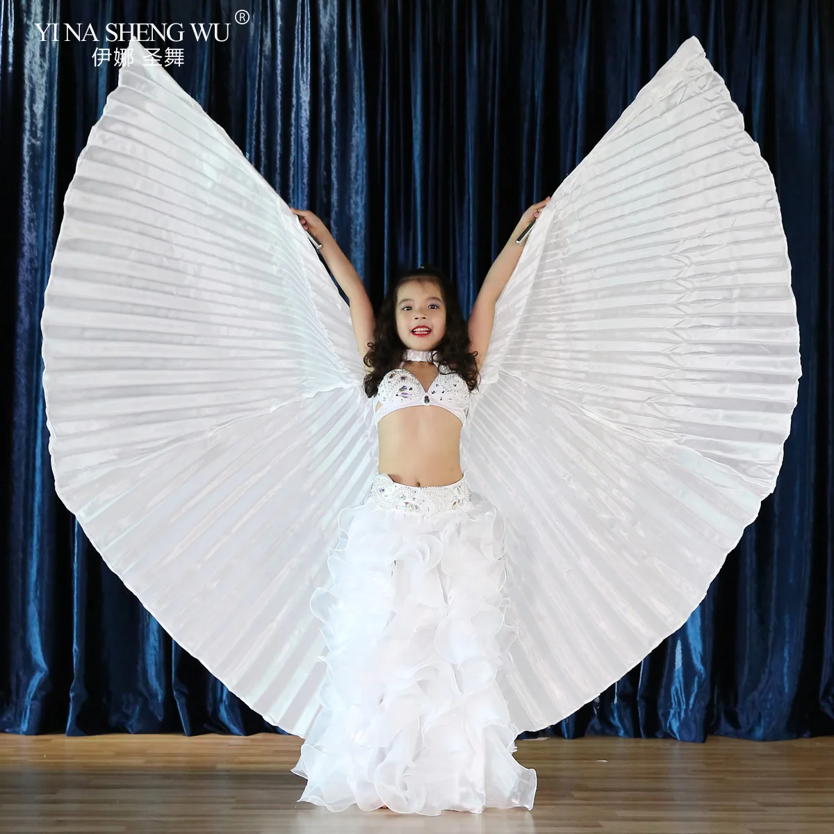 Children Imitation Silk wings Belly Dance White Dance Wings Bollywood Oriental Egyptian Sticks Costume Bellydance Accessories
Children Imitation Silk wings Belly Dance White Dance Wings Bollywood Oriental Egyptian Sticks Costume Bellydance Accessories