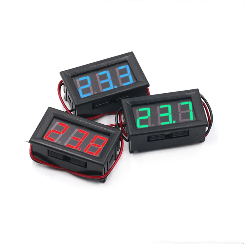 1pc DIY Mini Voltmeter Tester Digital Voltage Test Battery DC 0-30V 0-100V 3 Wires Red Green Blue for Auto Car LED Display Gauge
1pc DIY Mini Voltmeter Tester Digital Voltage Test Battery DC 0-30V 0-100V 3 Wires Red Green Blue for Auto Car LED Display Gauge
