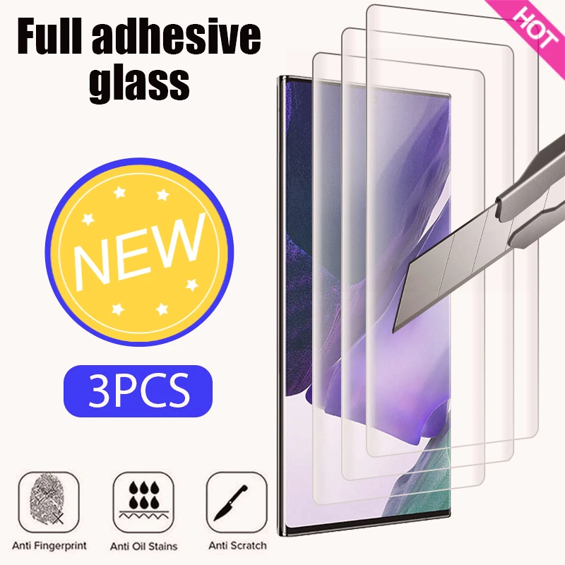 3Pcs Curved Tempered Glass For Samsung S23 S22 S21 S20 S7 Ultra Plus S10 S9 Screen Protector For Samsung Note 20 Ultra 10 Plus 9
3Pcs Curved Tempered Glass For Samsung S23 S22 S21 S20 S7 Ultra Plus S10 S9 Screen Protector For Samsung Note 20 Ultra 10 Plus 9
