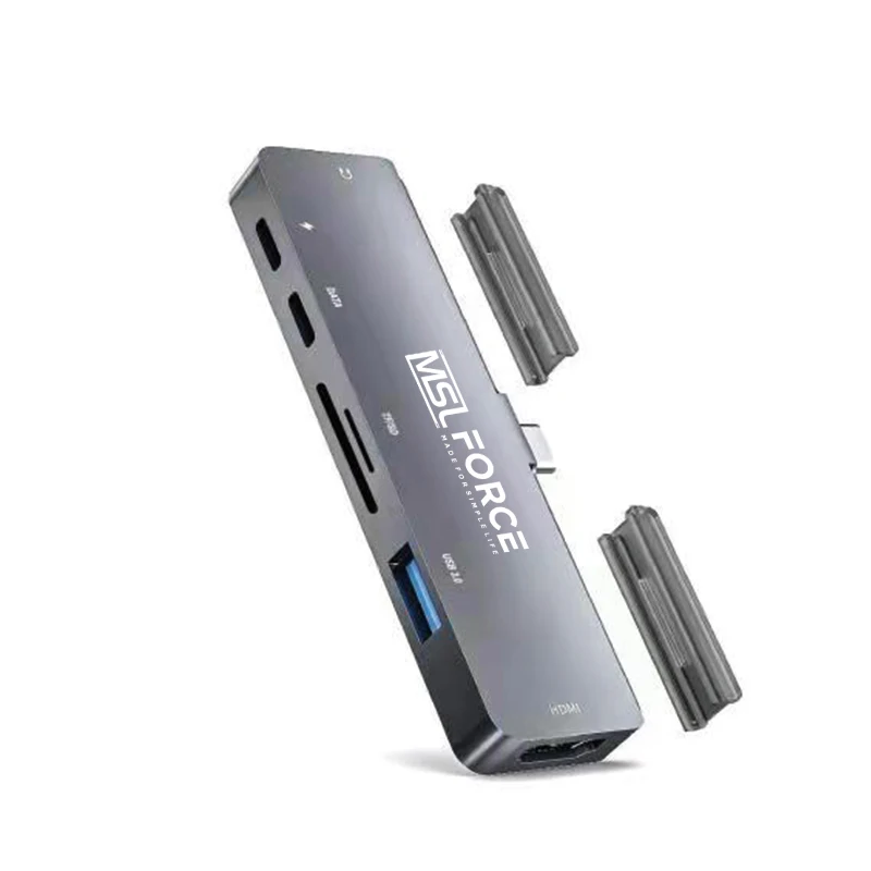 TYPE C HUB For iPad Pro M1 11/12.9INCH 2021 2020 2018 with 4K HDMI,3.5mm Headphone Jack,USB3.0 HUB USB C Date 5Gbps ,TYPE-C PD
TYPE C HUB For iPad Pro M1 11/12.9INCH 2021 2020 2018 with 4K HDMI,3.5mm Headphone Jack,USB3.0 HUB USB C Date 5Gbps ,TYPE-C PD