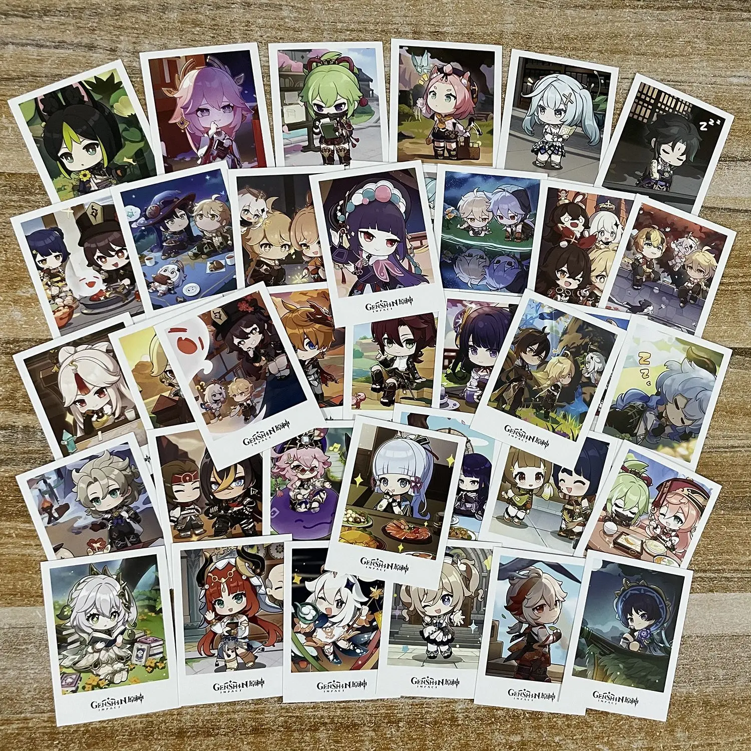 

40PCS Anime Genshin Impact LOMO Card Hu Tao Tartaglia Wanderer Cosplay Greeting Card Christmas Gifts Girls