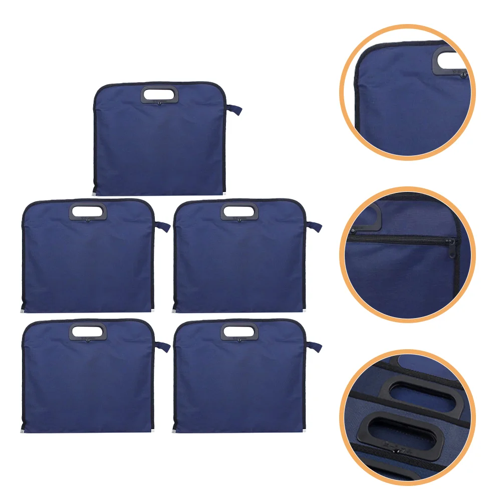 5pcs Oxford Cloth Document Bag Reusable File Bag Office File Holder Oxford Cloth File Organizer
5pcs Oxford Cloth Document Bag Reusable File Bag Office File Holder Oxford Cloth File Organizer