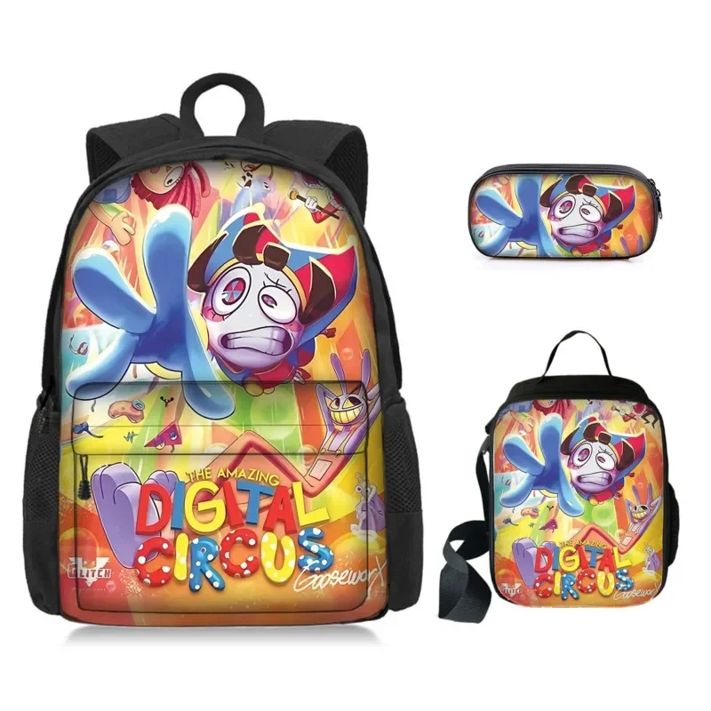 3pcs The Amazing Digital Circus Backpack Cute Cartoon School Bag Mochila Anime Pencilbag Set For Kids Birthday Christmas Gift
3pcs The Amazing Digital Circus Backpack Cute Cartoon School Bag Mochila Anime Pencilbag Set For Kids Birthday Christmas Gift