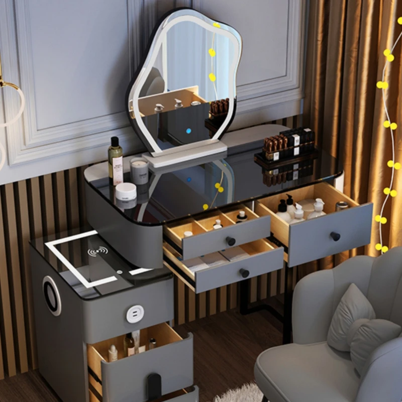 Nordic Makeup Vanity Tables Bedroom Storage Cabinet Modern Minimalist Vanity Tables Nightstands Tavolo Trucco Furniture WZ50VT
Nordic Makeup Vanity Tables Bedroom Storage Cabinet Modern Minimalist Vanity Tables Nightstands Tavolo Trucco Furniture WZ50VT