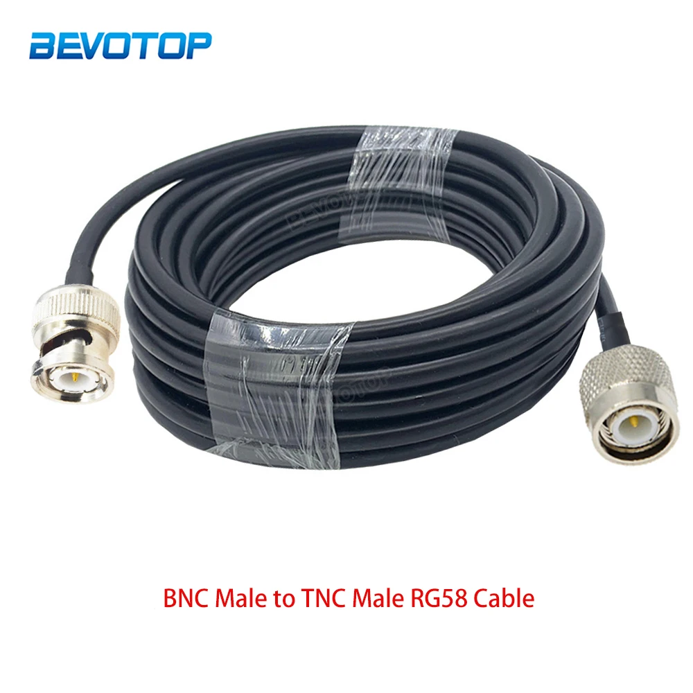 

1Pcs RG-58 BNC Male to TNC Male Plug/Female Jack Connector RF Coaxial Extension Jumper Cable RG58 50-3 50 Ohm Cable High-Quality