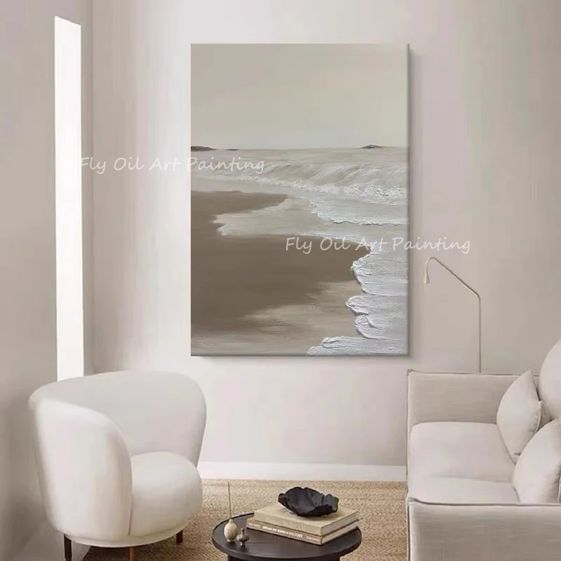 Natural nordic seaside simple art thick canvas large size 100% Handmade landscape picture Abstract Oil Painting on Canvas Wall
Natural nordic seaside simple art thick canvas large size 100% Handmade landscape picture Abstract Oil Painting on Canvas Wall