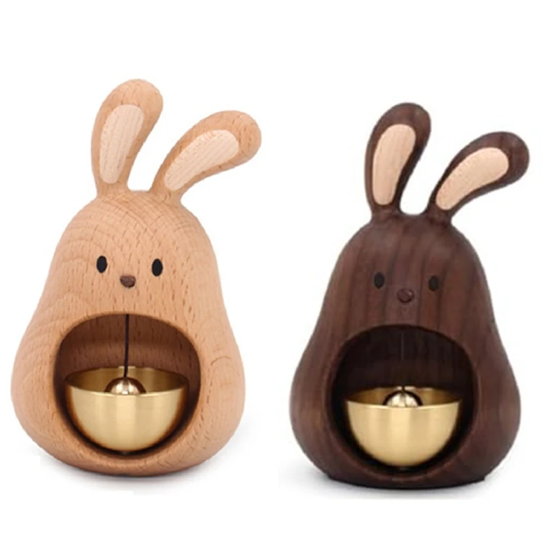 

Decorative Wooden Bell, Rabbit Shaped Hanging Bell, Shopkeepers Bell For Door Opening, Windows And Refrigerators