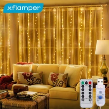 xflamper 3M USB Window Curtain String Lights Remote Control Garland Fairy Light for Christmas Wedding Party Holidays Decor
xflamper 3M USB Window Curtain String Lights Remote Control Garland Fairy Light for Christmas Wedding Party Holidays Decor