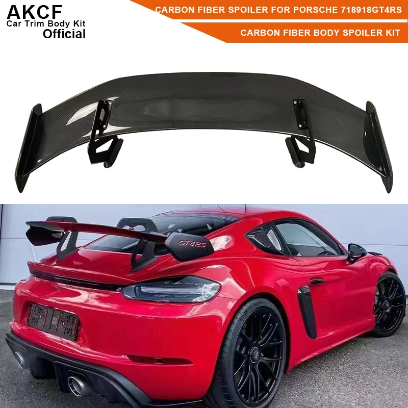 Подходит для спойлера из углеродного волокна для багажника Porsche 718 981GT 4RS, комплект спойлера для кузова багажника
Подходит для спойлера из углеродного волокна для багажника Porsche 718 981GT 4RS, комплект спойлера для кузова багажника