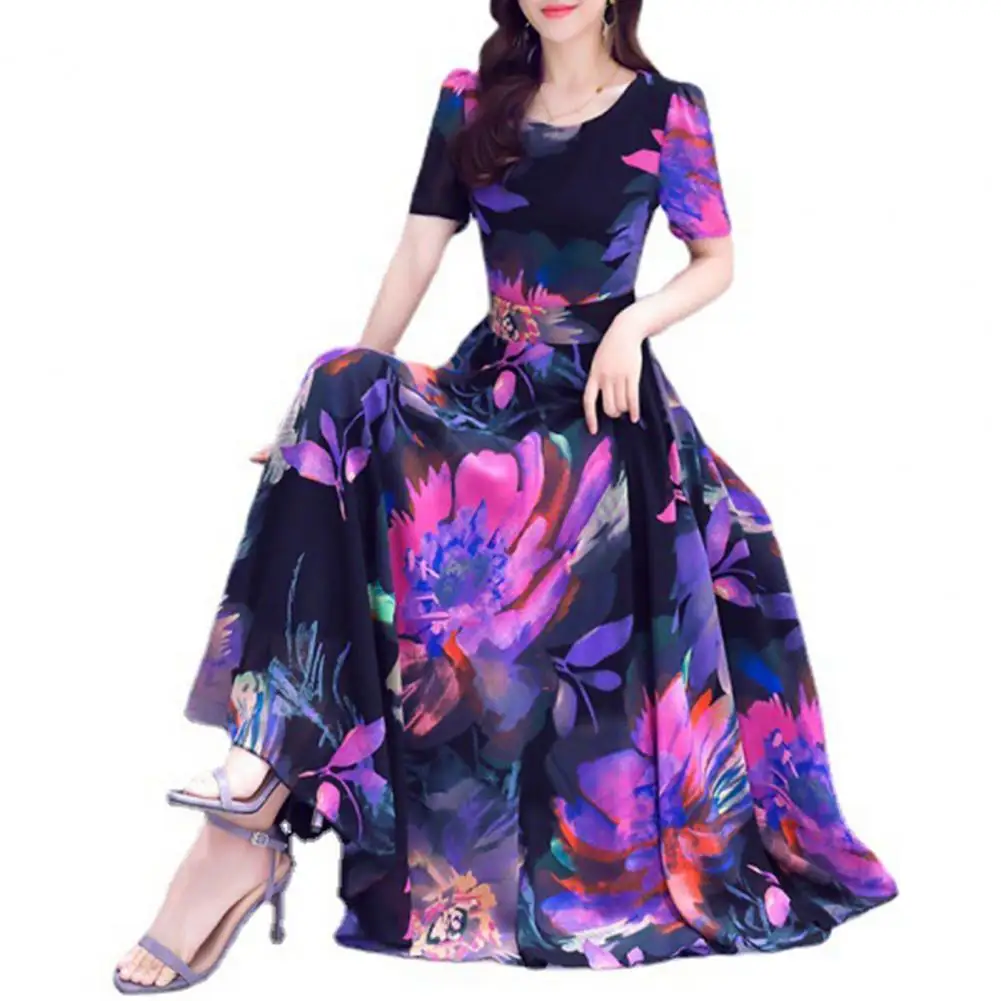 Beach Maxi Dress Summer Dress Bohemian Floral Print Midi Dress for Women High Waist A-line Swing Style with Short for Summer
Beach Maxi Dress Summer Dress Bohemian Floral Print Midi Dress for Women High Waist A-line Swing Style with Short for Summer