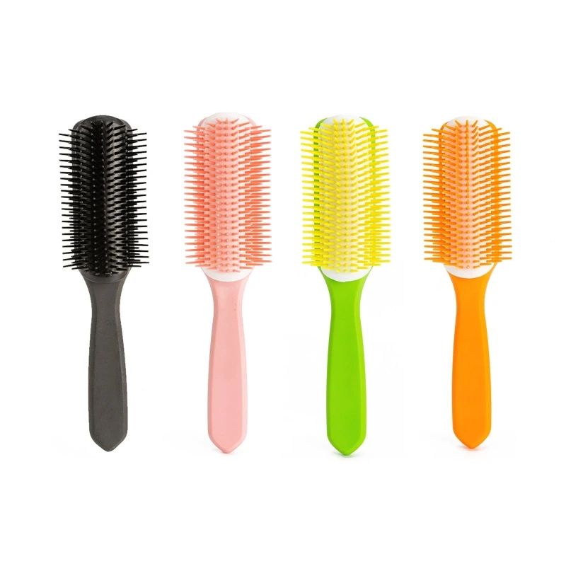 Professional 9-Rows Detangling Hair Brush Detangler Hairbrush Scalp Massager Straight Curly Wet Hair Styling Comb
Professional 9-Rows Detangling Hair Brush Detangler Hairbrush Scalp Massager Straight Curly Wet Hair Styling Comb