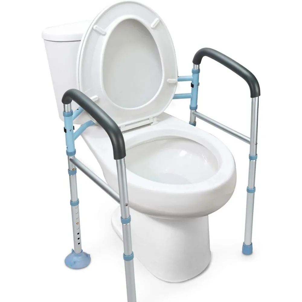 OasisSpace Stand Alone Toilet Safety Rail Handicap Adjustable Bathroom Toilet Handrails Grab Bar, Fit Any Toilet
OasisSpace Stand Alone Toilet Safety Rail Handicap Adjustable Bathroom Toilet Handrails Grab Bar, Fit Any Toilet