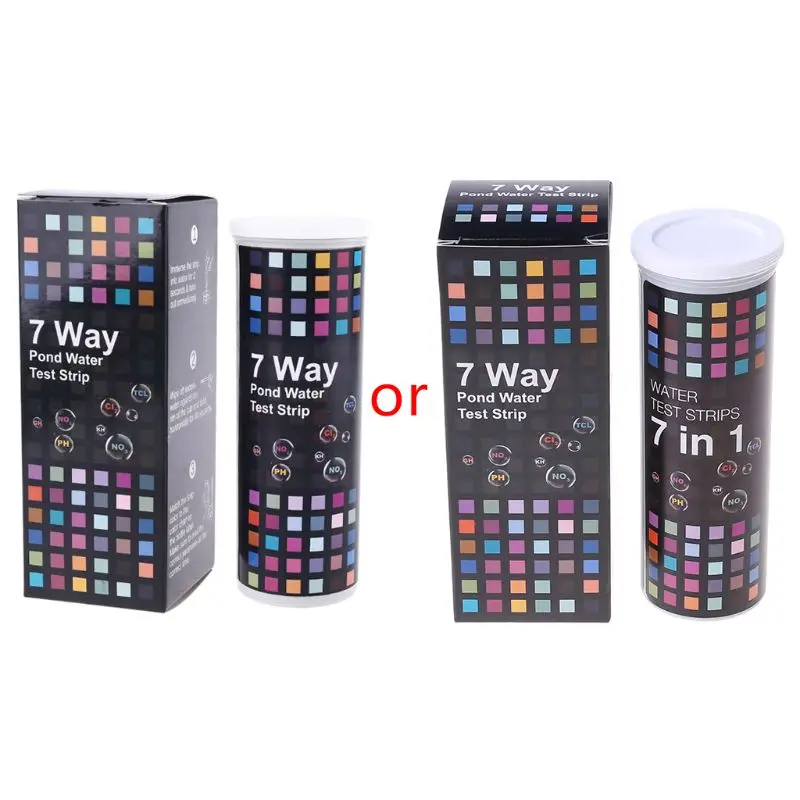 50 Pieces/Set Practical 7 in 1 Water Quality Test PH Nitrate Chlorine Alkalinity for Pool Pond Aquarium Tap Fish for Tan
50 Pieces/Set Practical 7 in 1 Water Quality Test PH Nitrate Chlorine Alkalinity for Pool Pond Aquarium Tap Fish for Tan
