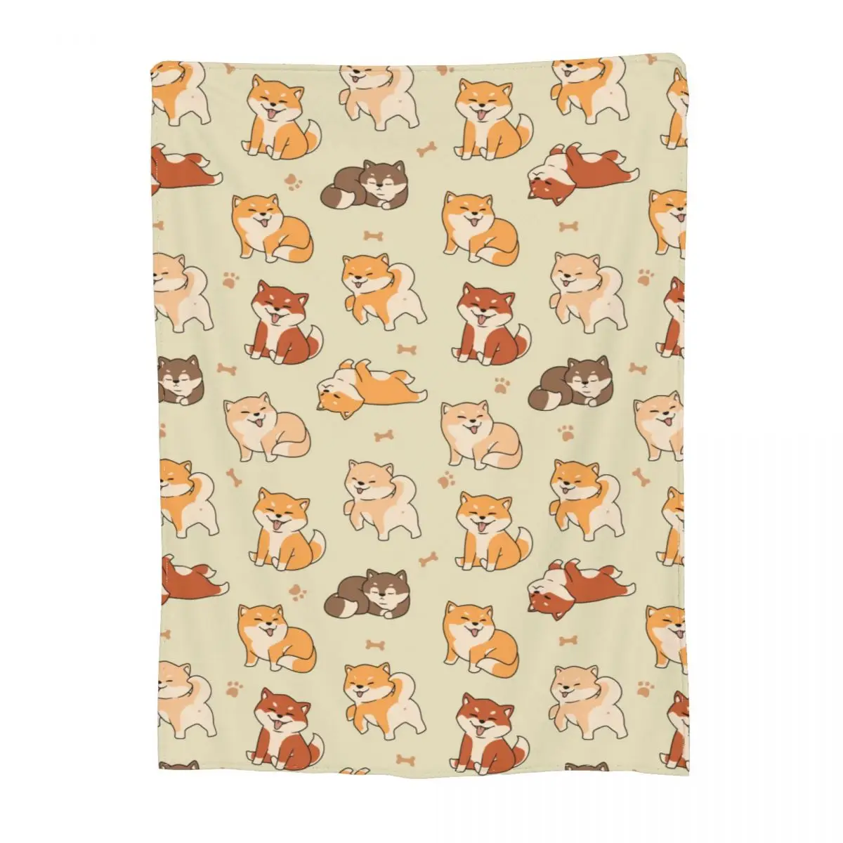 

Одеяло с изображением милой собаки Сиба-ину, одеяло из кораллового флиса, плюшевое домашнее одеяло, расслабляющее мягкое плюшевое тонкое одеяло для спальни