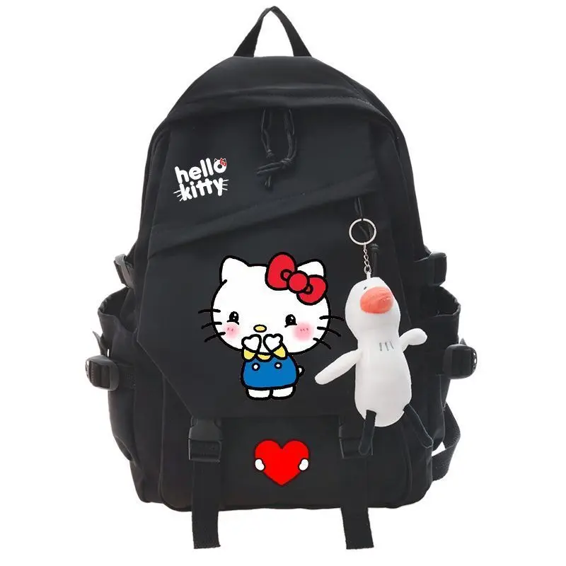 

MINISO Hello Kitty Backpack for Elementary School Girls, Grades 3 To 6, Junior High School Students, Hanging Accessories