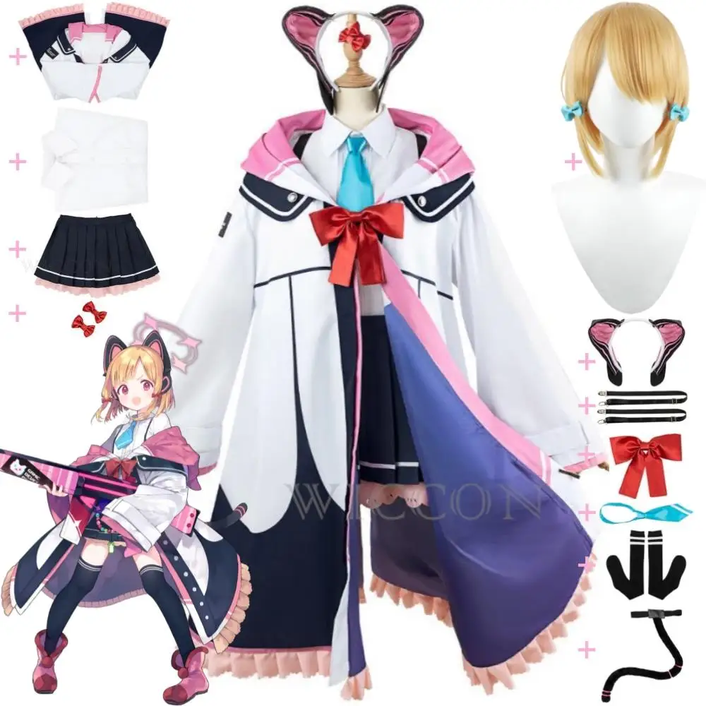 Game Blue Archive Saiba Momoi Momo Cosplay Costume Wig Anime Project MX Millennium Science School Uniform Halloween Loli Suit
Game Blue Archive Saiba Momoi Momo Cosplay Costume Wig Anime Project MX Millennium Science School Uniform Halloween Loli Suit