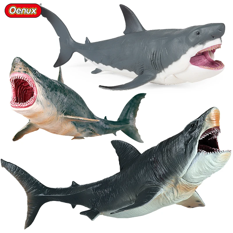 3PCS Savage Prehistoric Sea Life Megalodon Big Shark Action Figures Ocean Animal Model PVC High Quality Educational Kids Toys
3PCS Savage Prehistoric Sea Life Megalodon Big Shark Action Figures Ocean Animal Model PVC High Quality Educational Kids Toys