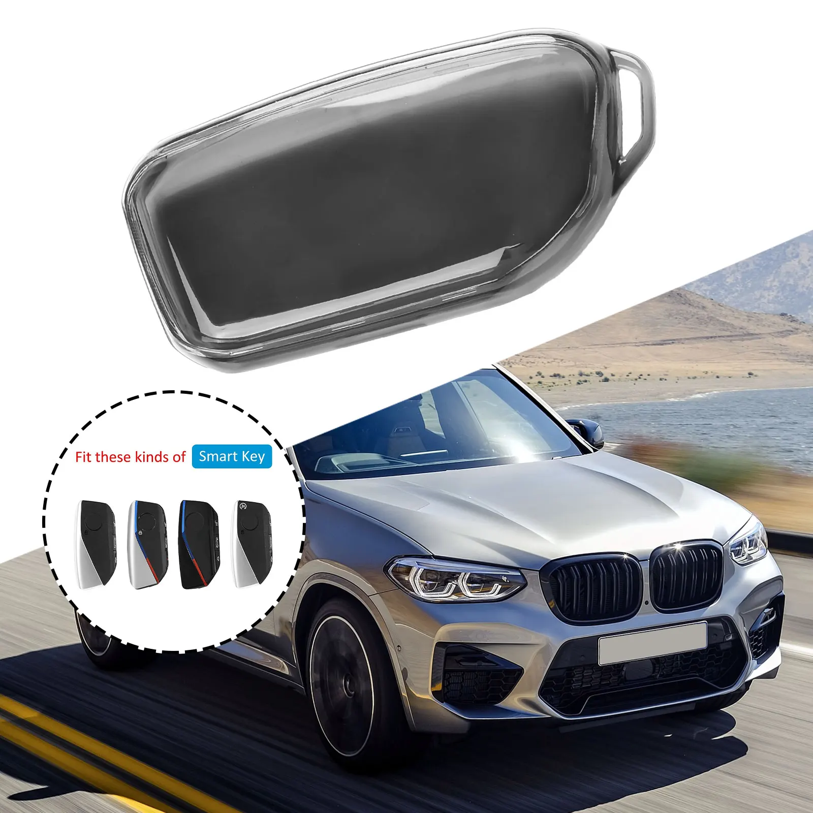 1x New Transparent Black Car Key Fob Cover Protective Shell High Quality TPU Case Fits For BMW IX (I20) 2022-2024/XM (G09) 2023+
1x New Transparent Black Car Key Fob Cover Protective Shell High Quality TPU Case Fits For BMW IX (I20) 2022-2024/XM (G09) 2023+
