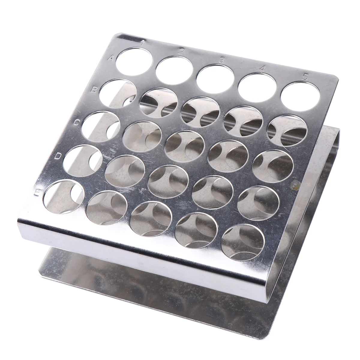 Metal 25 Vents Test Tube Rack Holder Z Shaped Stand School Laboratory Supplies Accessories for School (Silver)
Metal 25 Vents Test Tube Rack Holder Z Shaped Stand School Laboratory Supplies Accessories for School (Silver)