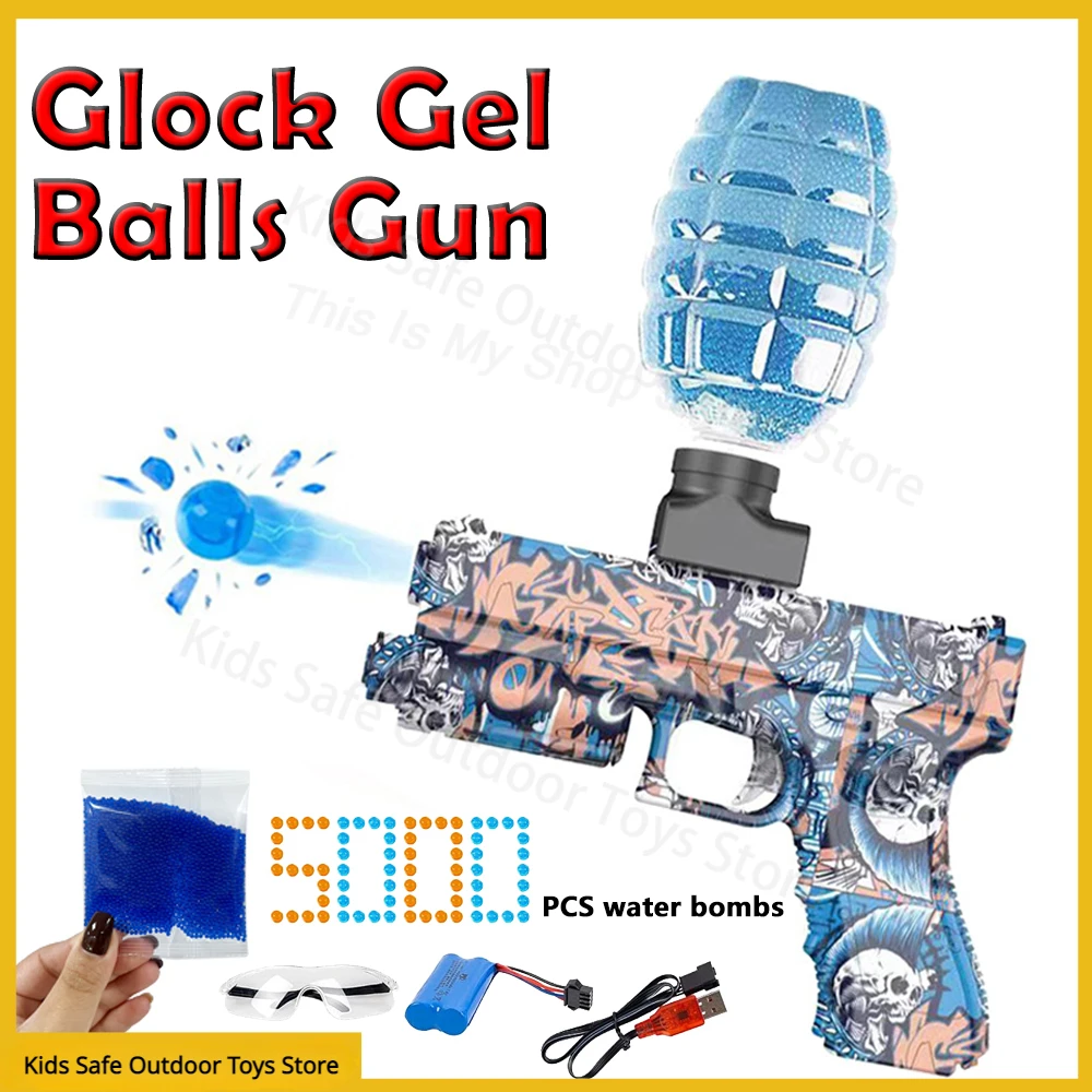 Glock Gel Balls Gun Gel Blaster Plastic Ball Water Ball Guns Shooting Target Toys For Children Restless Boys Adult Kids DIY Gift
Glock Gel Balls Gun Gel Blaster Plastic Ball Water Ball Guns Shooting Target Toys For Children Restless Boys Adult Kids DIY Gift