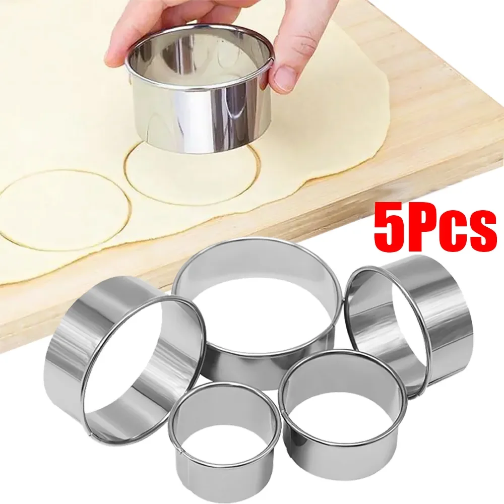5/1Pcs Round Biscuit Mold Stainless Steel Cake Fondant Cutting Mold DIY Biscuit Pastry Cake Baking Tools Kitchen Baking Gadget
5/1Pcs Round Biscuit Mold Stainless Steel Cake Fondant Cutting Mold DIY Biscuit Pastry Cake Baking Tools Kitchen Baking Gadget