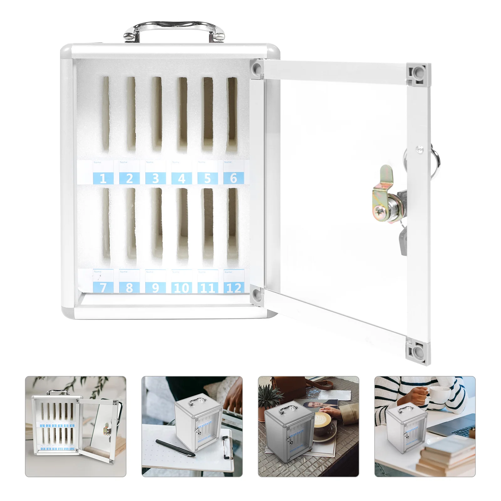 1Pc Aluminum Alloy Cell Phones Organizing Cabinet Pocket Chart Storage Locker Box
1Pc Aluminum Alloy Cell Phones Organizing Cabinet Pocket Chart Storage Locker Box
