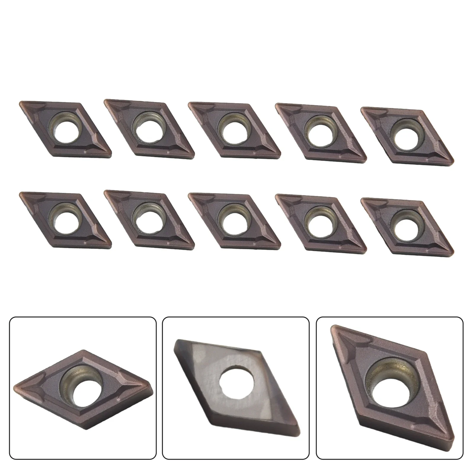 Milling Tool Carbide Inserts For Stainless Steel Lathe Tool Replacement Tools Accessory DCMT070204 SM IC907 Durable
Milling Tool Carbide Inserts For Stainless Steel Lathe Tool Replacement Tools Accessory DCMT070204 SM IC907 Durable