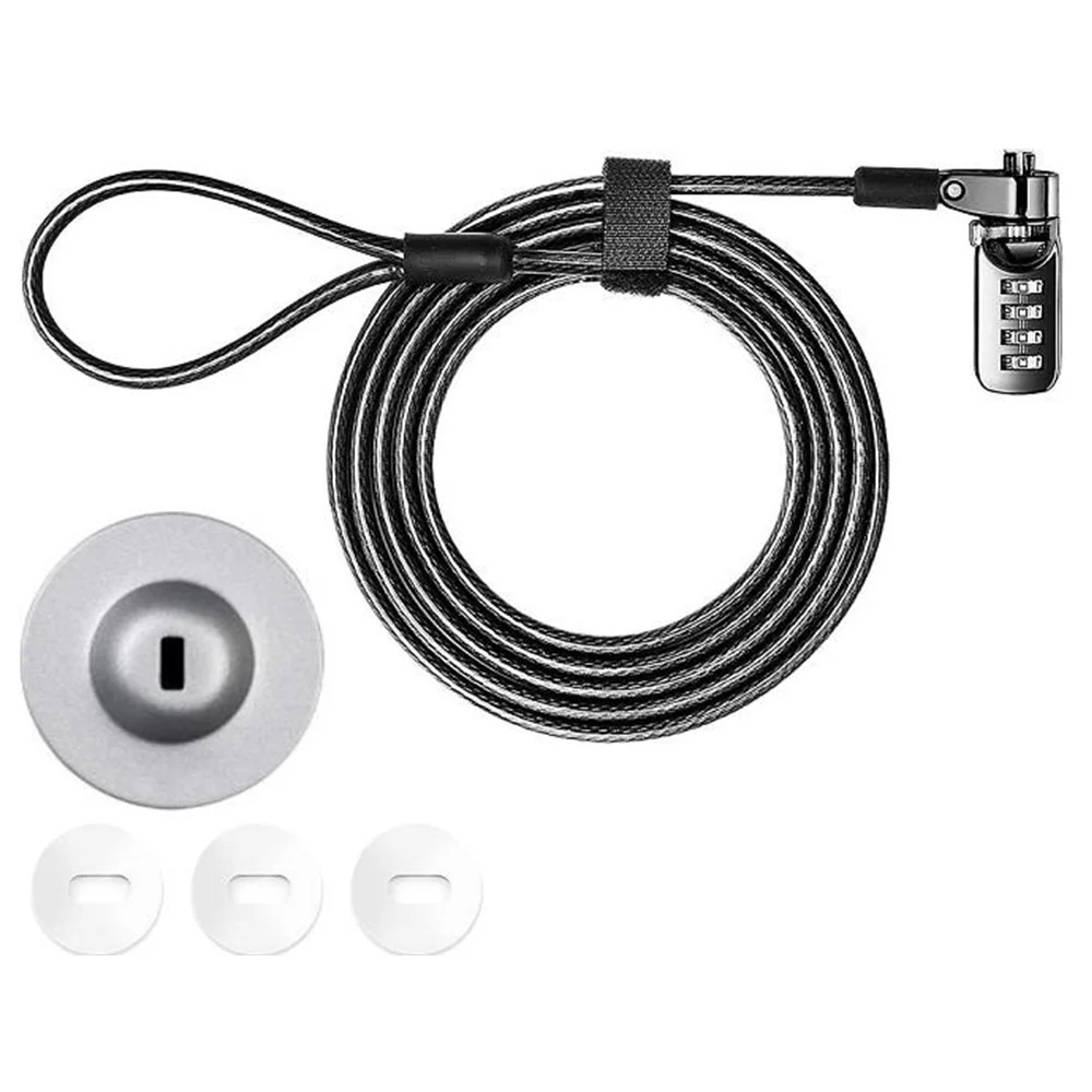 Security Anti-Theft Combination Laptop Notebook Cable Lock 4 Digit Password Lock with Adhesive Security Plate
Security Anti-Theft Combination Laptop Notebook Cable Lock 4 Digit Password Lock with Adhesive Security Plate
