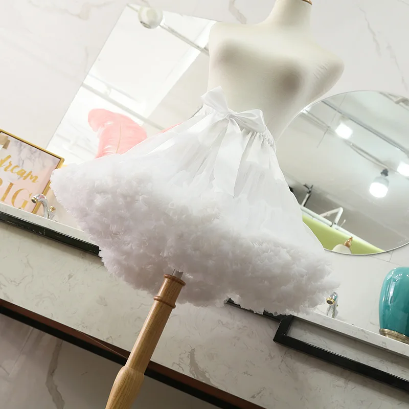 

Cloud Cotton Candy Crinoline Lolita Lolita Gauze Skirt Violence Soft Veil Boneless Petticoat Skirt Cosplay