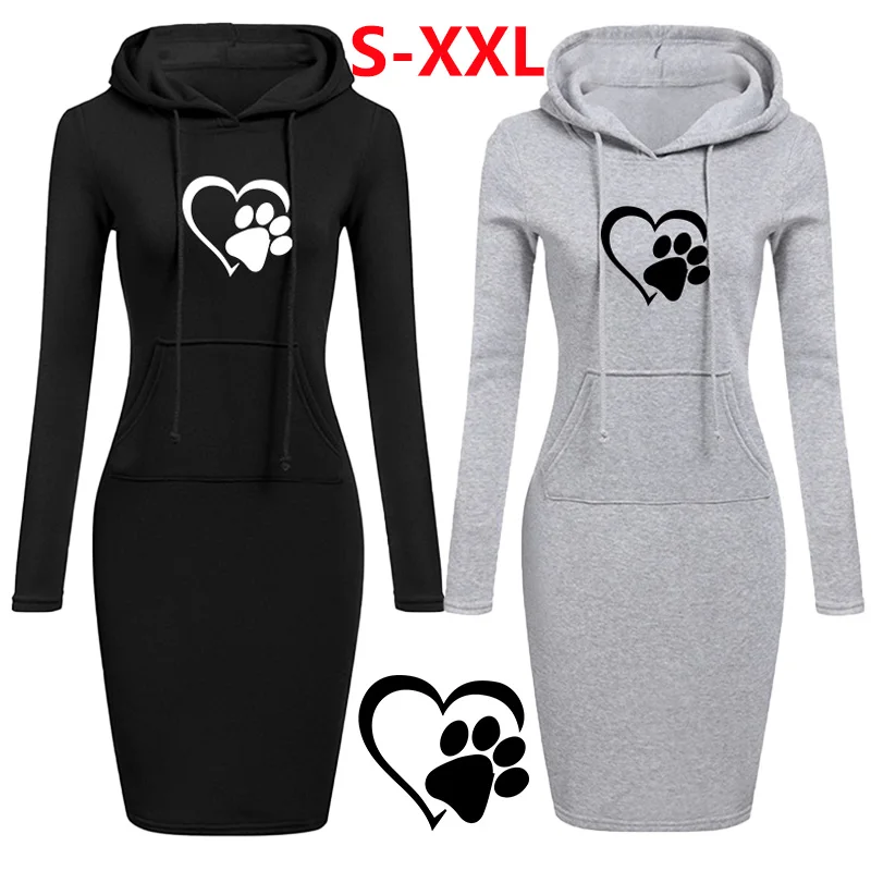 Women Fashion Hooded Sweater Dress Autumn and Winter Long Sleeve Hoodie Dress Slim Fit Pullovers Sweatshirt Dress
Women Fashion Hooded Sweater Dress Autumn and Winter Long Sleeve Hoodie Dress Slim Fit Pullovers Sweatshirt Dress